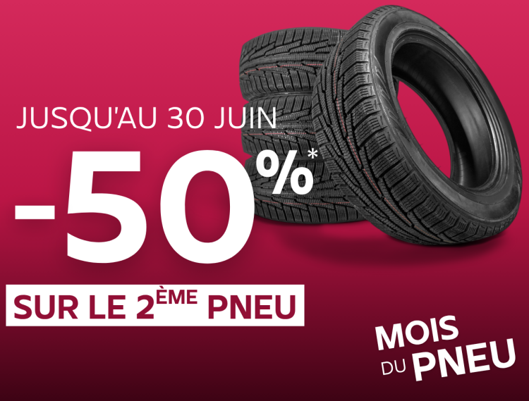 -50% SUR LE 2ème PNEU