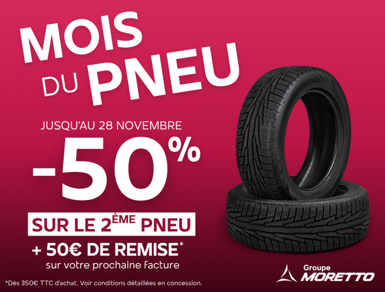 -50% SUR LE 2ème PNEU