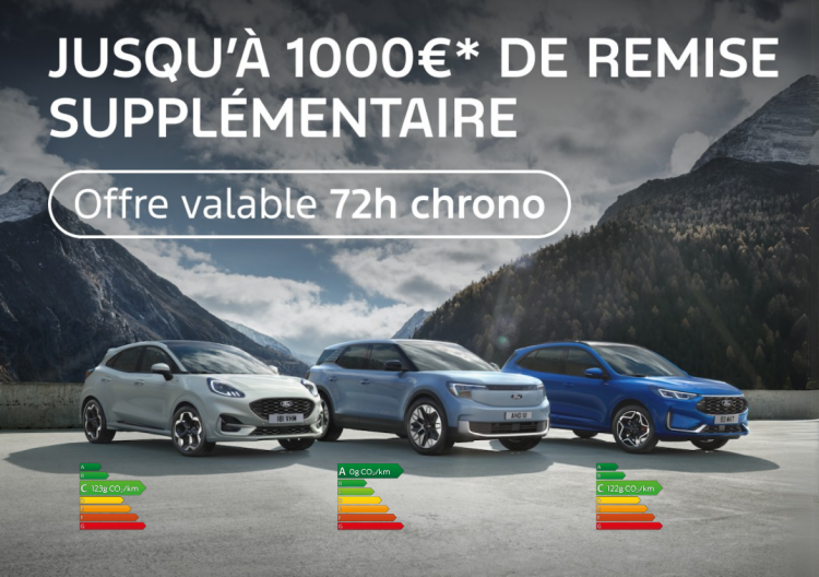 Offre spéciale 72h chrono