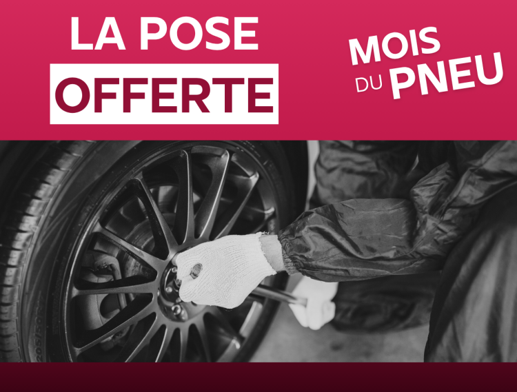 POSE DE VOS PNEUMATIQUES OFFERTE